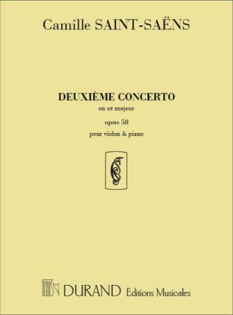 SAINT-SAENS:DEUXIEME CONCERTO OP.58 EN UT MAJEUR,VIOLON ET PIANO