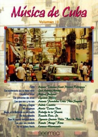 MUSICA DE CUBA VOL.10  PIANO/VOCAL/GUITAR CHORDS