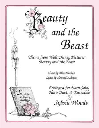 WOODS S.:BEAUTY AND THE BEAST FOR HARP SOLO,HARP DUET & ENSEMBLE