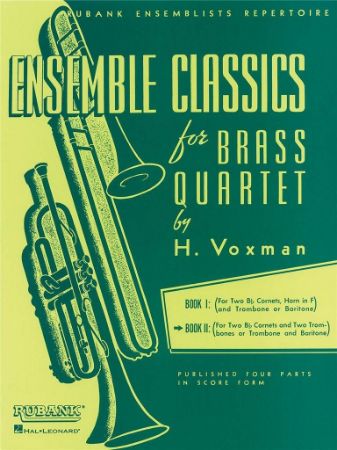 VOXMAN:ENSEMBLE CLASSICS FOR BRASS QUARTET BOOK 2