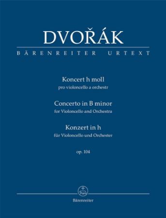 DVORAK:CONCERTO FOR VIOLONCELLO AND ORCHESTRA OP.104 H-MOLL STUDY SCORE