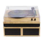 Fenton gramofon RP165L Record Player Set Light Wood BT