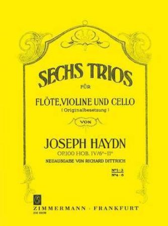 HAYDN:SECHS TRIOS FOR FLUTE,VIOLIN AND CELLO OP.100 HOB.IV/6-11 HEFT 1 NR.1-3