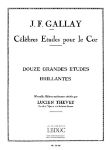 GALLAY:DOUZE (12) GRANDES ETUDES BRILLANTES OP.43 HORN