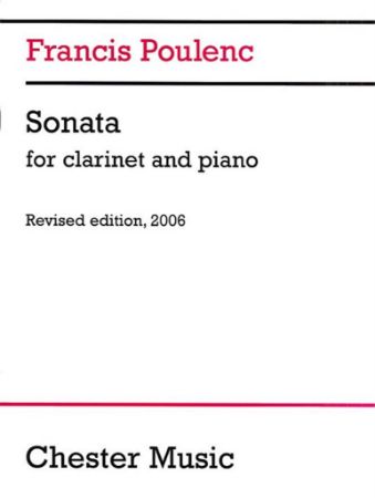 POULENC:SONATA FOR CLARINET AND PIANO REVISED EDITION 2006
