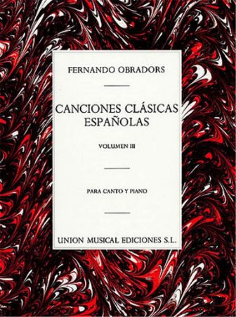 OBRADORS:CANCIONES CLASICAS ESPANOLAS VOL.3