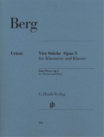 BERG:FOUR PIECES OP.5 FOR CLARINET AND PIANO