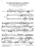 BERG:FOUR PIECES OP.5 FOR CLARINET AND PIANO