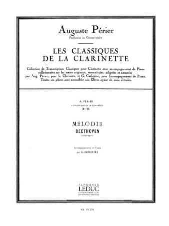 BEETHOEN:MELODIE,CLARINETE ET PIANO