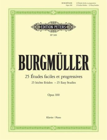 BURGMULLER:25 EASY STUDIES OP.100