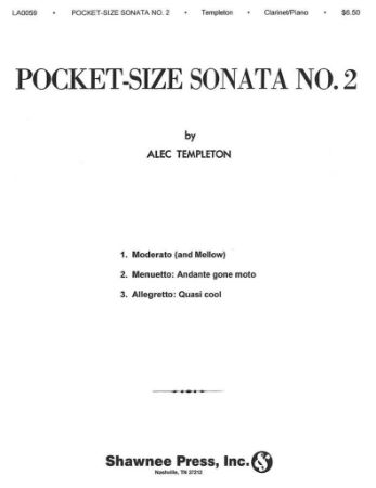 TEMPLETON:POCKET-SIZE SONATA NO.2 ,CLARINRT & PIANO
