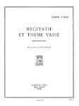 LITAIZE:RECITATIF ET THEME VARIE CLARINETTE ET PIANO