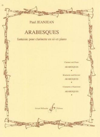 JEANJEAN:ARABESQUES CLARINETTE ET PIANO