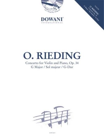 RIEDING:CONCERTO OP.34 G-DUR VIOLIN AND PIANO + CD (DOWANI)
