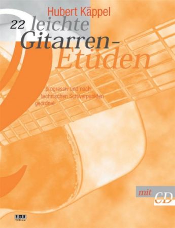 KAPPEL H:22 LEICHTE GITARREN ETUDEN +CD