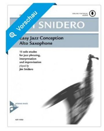 SNIDERO:EASY JAZZ CONCEPTION ALT SAX + AUDIO ACCESS