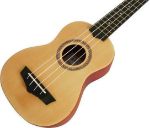 ARROW sopran ukulele PB10 natural dark top w/bag