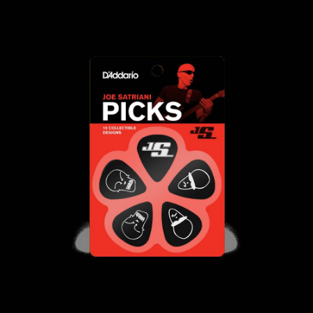 DRSALICE PLANET WAVES JOE SATRIANI SIGNATURE GUITAR PICKS, BLACK