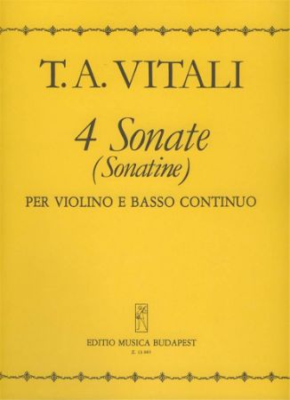 VITALI:4 SONATE(SONATINE9 VIOLIN AND PIANO