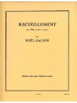 NOEL-GALLON:RECUEILLEMENT POUR FLUTE ET PIANO