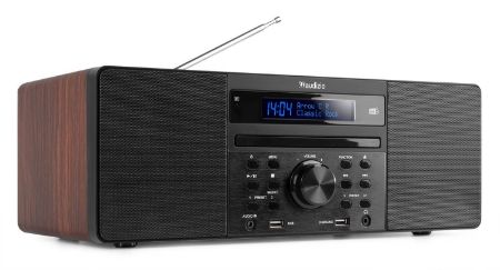 AUDIZIO PRATO RADIO DAB+ / FM Radio / CD / BT Wood