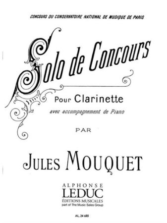 MOUQUET:SOLO DE CONCOURS CLARINETTE ET PIANO