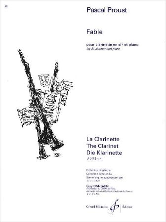 PROUST:FABLE CLARINETTE ET PIANO