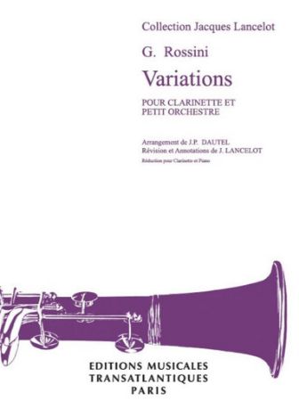 ROSSINI:VARIATIONS POUR CLARINETTE ET PIANO