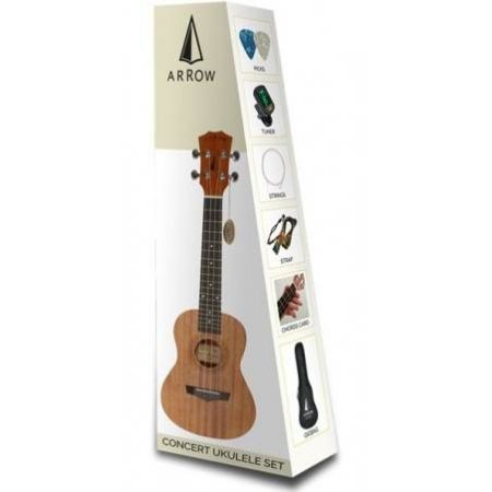 ARROW concert mahagonij ukulele MH10 SET