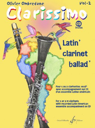 OMBREDANE:CLARISSIMO LATIN CLARINET BALLAD VOL.2 +CD