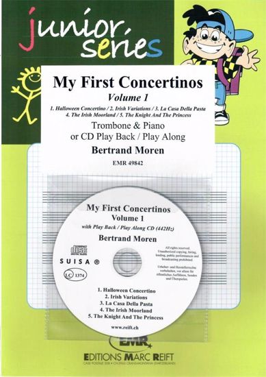 MOREN:MY FIRST CONCERTINOS VOL.1 +CD TROMBONE & PIANO