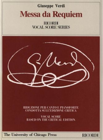 VERDI:MESSA DA REQUIEM VOCAL SCORE