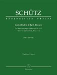 SCHUTZ:GEISTLICHE CHOR-MUSIC SWV 369-380 SCORE