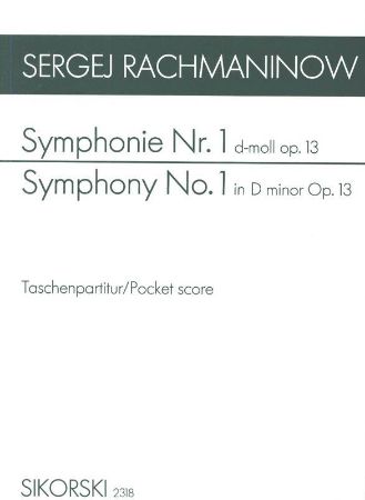 RACHMANINOV:SYMPHONY NO.1 D-MOLL OP.13 STUDY SCORE