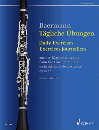 BAERMANN:DAILY EXERCISES JOURNALIERS OP.63 CLARINET