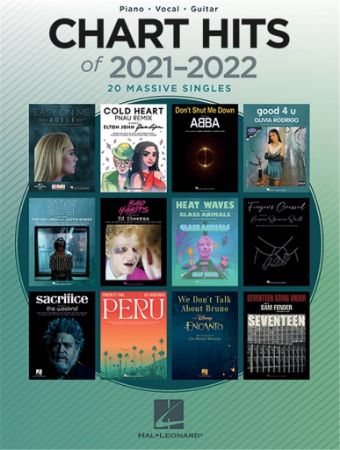 CHART HITS OF 2021-2022 PVG (Piano,Vocal,Guitar)