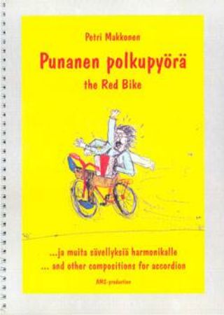 MAKKONEN:PUNANEN POLKUPYORA THE RED BIKE FOR ACCORDION