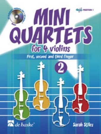 STILES:MINI QUARTETS VOL.2 FOR 4 VIOLINS +CD