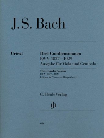 BACH J.S.-DREI GAMBENSONATEN 1027-1029 VIOLA AND HARPSICHORD