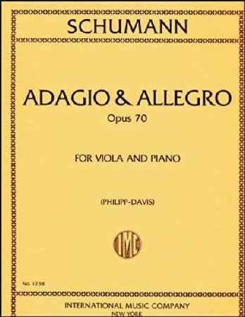 SCHUMANN:ADAGIO&ALLEGRO OP.70 VIOLA AND PIANO