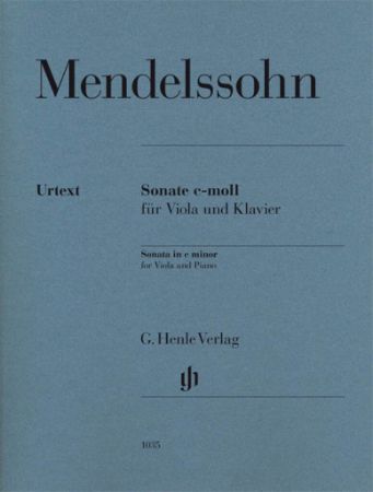 MENDELSSOHN:SONATA C-MOLL VIOLA AND PIANO