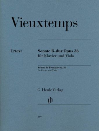 VIEUXTEMPS:SONATA B-DUR OP.36 VIOLA AND PIANO