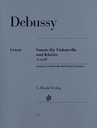 DEBUSSY:SONATE D-MOLL CELLO AND PIANO