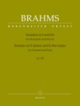 BRAHMS:SONATE IN f UND Es OP.120 CLARINET AND PIANO