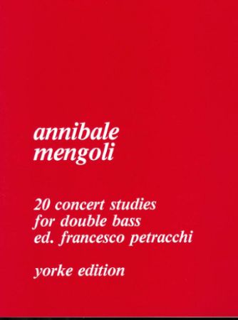 MENGOLI A:20 CONCERTI STUDIES FOR DOUBLE BASS