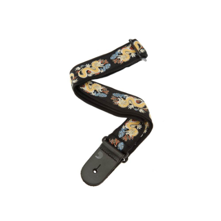 PAS ZA KITARO PLANET WAVES 50F08 WOVEN GUITAR STRAP DRAGON 50 mm