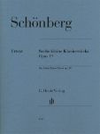 SCHONBERG:SECHS KLEINE KLAVIERSTUCKE/SIX LITTLE PIANO PIECES OP.19