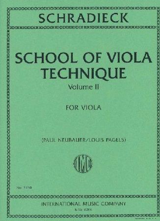 SCHRADIECK:SCHOOL OF VIOLA TECHNIQUE VOL.2 (NEUBAUER/PAGELS)