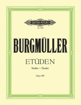 BURGMULLER:ETUDEN/STUDIES OP.109 PIANO