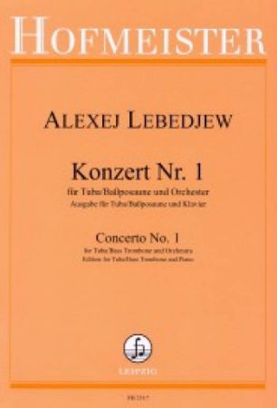 LEBEDJEW:KONZERT NR.1 TUBA/BASS TROMBONE UND KLAVIER